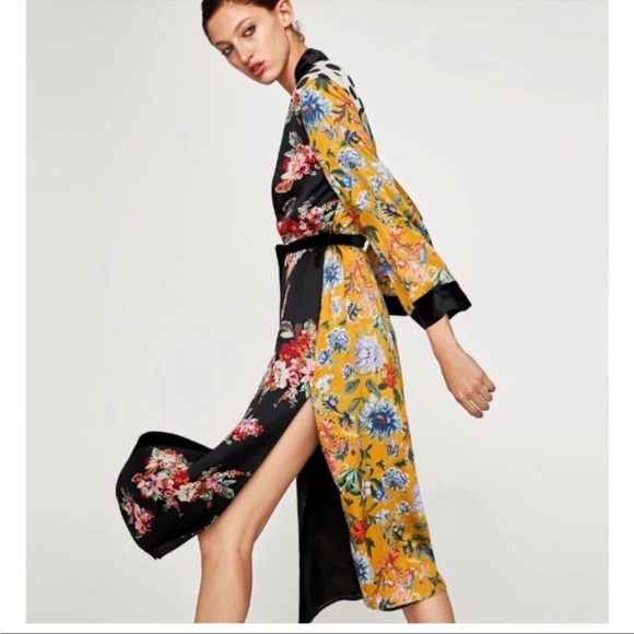 Zara Patchwork Polka dot kimono - Picture 1 of 5